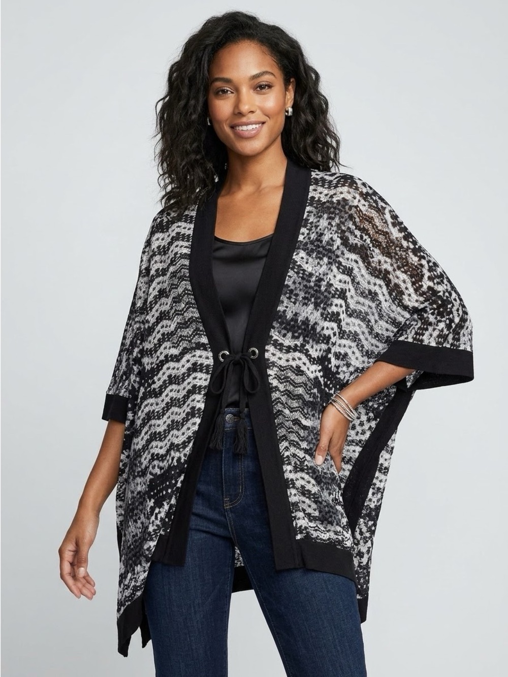 Bobeau Evening Cardigan Size Large Over Sized